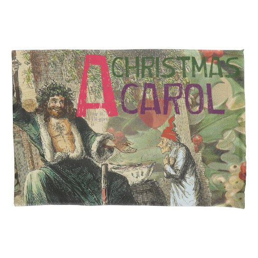 Housse D'oreillers Fantôme de Noël Illustration actuelle Scrooge (devant)