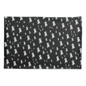 Housse D'oreillers Fantômes d'Halloween foncé (Dos-gauche)