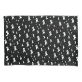 Housse D'oreillers Fantômes d'Halloween foncé (devant-gauche)