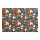 Housse D'oreillers Fantômes et citrouilles Éffrayants (Dos)