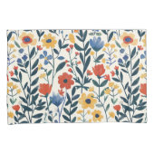 Housse D'oreillers Farmhouse Elegance Whimssical Floral Patchwork Sha (devant-Droit)