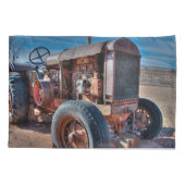 Housse D'oreillers Farms | Rusty Antique Tractor (Dos)