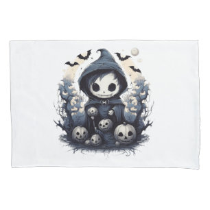 Housse D'oreillers Faucheur Chibi encapuchonné Halloween - Fan Dark W