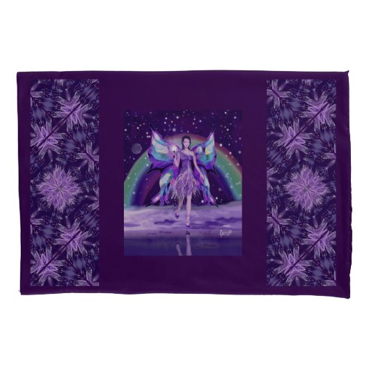 Housse D'oreillers Fée de pluie violette (devant)