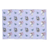 Housse D'oreillers Fée et papillons Motif sur Periwinkle (devant-gauche)