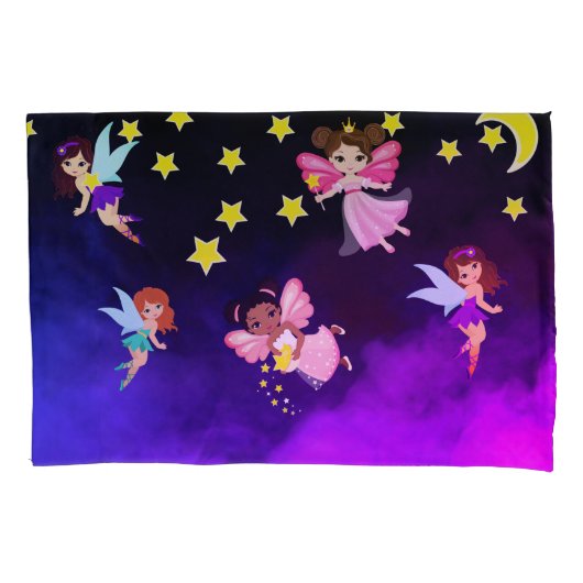 Housse D'oreillers Fées et étoiles (devant)