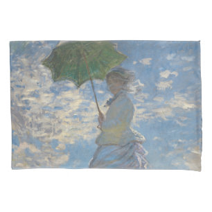 Housse D'oreillers Femme avec parasol - Madame Monet et son fils