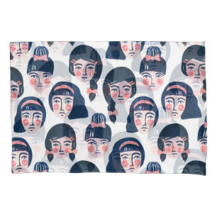 Housse D'oreillers Femmes fantasques : Dessin sur le visage