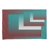 Housse D'oreillers Fenêtres en blanc bordeaux turquoise (devant-Droit)