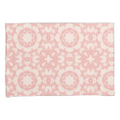 Housse D'oreillers Ferme Rose Et Crème  (devant-Droit)