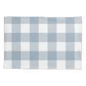 Housse D'oreillers Ferme Rustic Blue Buffalo Plaid Carré (Dos)