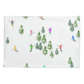 Housse D'oreillers Fête d'Illustration de ski alpin Freeride (Dos)