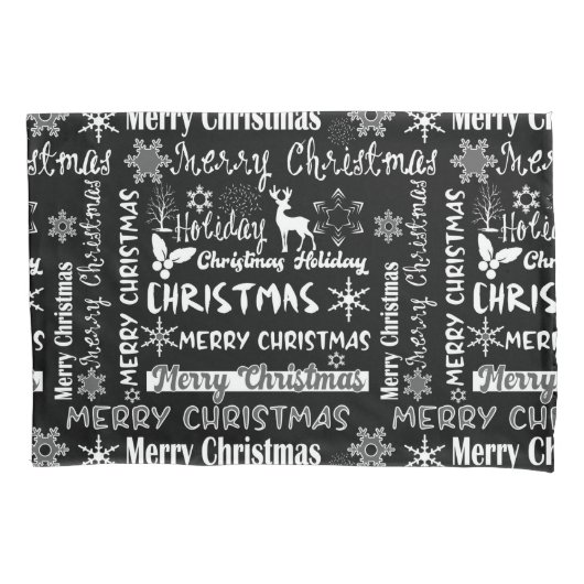 Housse D'oreillers Fêtes de Noël, motif de Noël (devant)