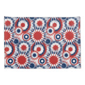 Housse D'oreillers Feu d'artifice Patriotique rouge blanc et bleu (Dos-Droit)