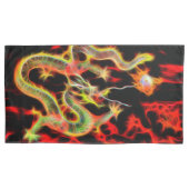 Housse D'oreillers Feu de dragon sur Lucky Energy (devant-gauche)