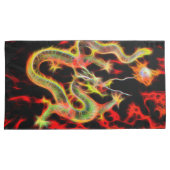 Housse D'oreillers Feu de dragon sur Lucky Energy (devant-Droit)