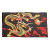 Housse D'oreillers Feu de dragon sur Lucky Energy (Dos-gauche)