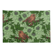 Housse D'oreillers Feu et hellebore, vert clair (Dos-Droit)