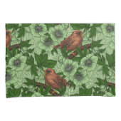 Housse D'oreillers Feu et hellebore, vert clair (devant-Droit)