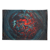 Housse D'oreillers Feu rouge d'enfer océanique (Dos-gauche)