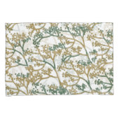 Housse D'oreillers Feuillage d'olivier bleu (devant-Droit)