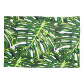 Housse D'oreillers Feuille Coussin de la Monstera tropicale Coque (Dos)