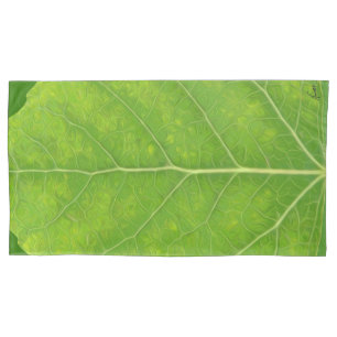Housse D'oreillers Feuille d'Aspen vert #11