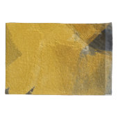 Housse D'oreillers Feuille d'or, conception noire abstraite (Dos)