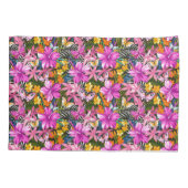 Housse D'oreillers Feuille et fleurs tropicaux (Dos-gauche)
