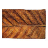 Housse D'oreillers Feuille sèche : arrière - plan de texture naturell (Dos)