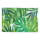 Housse D'oreillers Feuille tropical vert (Dos)