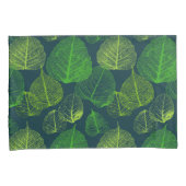 Housse D'oreillers Feuilles biophiles esthétiques de squelette (devant-Droit)