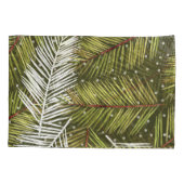 Housse D'oreillers Feuilles d'aquarelle verte : Illustration transpar (Dos)