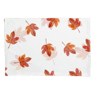Housse D'oreillers Feuilles d'automne aquarelle main tirée