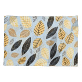 Housse D'oreillers Feuilles d'automne : Arrière - plan bleu transpare (Dos)