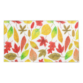 Housse D'oreillers Feuilles d'automne blanc (Dos-gauche)