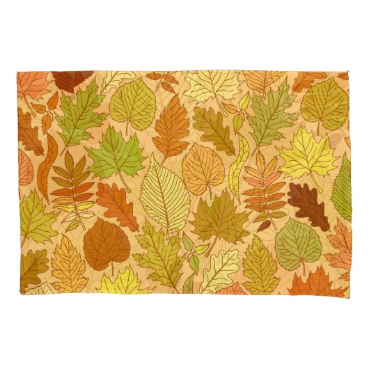 Housse D'oreillers Feuilles d'automne : impression en tissu transpare (devant)