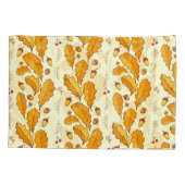 Housse D'oreillers Feuilles de chêne jaune : arrière - plan d'automne (Dos)