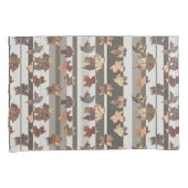 Housse D'oreillers Feuilles de couleur d'automne de bande (devant-Droit)