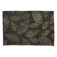 Feuilles de cuivre : texture grunge noire.