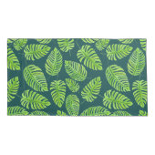 Housse D'oreillers Feuilles de Monstera, motif d'aquarelle tropicale (Dos-gauche)