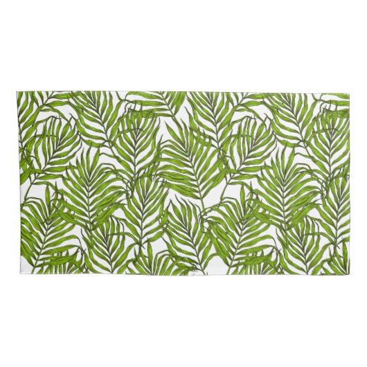 Housse D'oreillers Feuilles Palm (Dos-Droit)