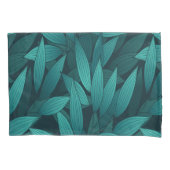 Housse D'oreillers Feuilles tropicaux rayonnants (devant)