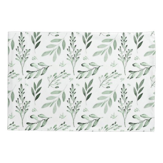 Housse D'oreillers Feuilles verts (Dos)