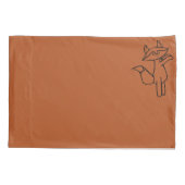 Housse D'oreillers Fig the Fox outlined Pillow case set (Dos-gauche)