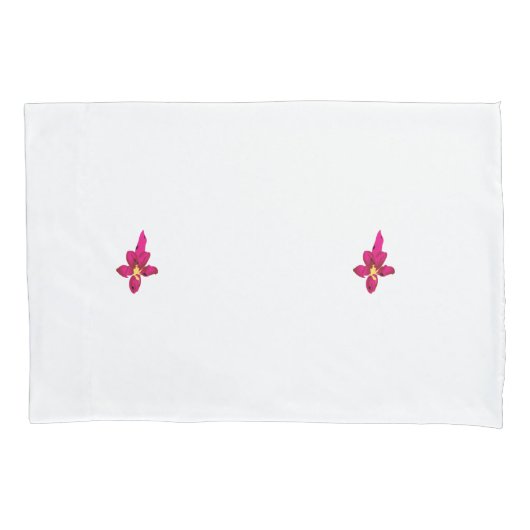 Housse D'oreillers Fille Design, Or Léger, Rouge Purplish (devant)