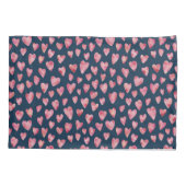 Housse D'oreillers Fille rose coeur d'amour motif (Dos-gauche)