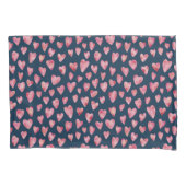 Housse D'oreillers Fille rose coeur d'amour motif (devant-gauche)