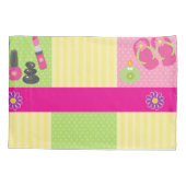 Housse D'oreillers Fille Spa Anniversaire Fête Fête Faveur (Dos)