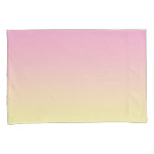 Housse D'oreillers Filles colorées Pastel Rose Jaune Gradient (devant-Droit)